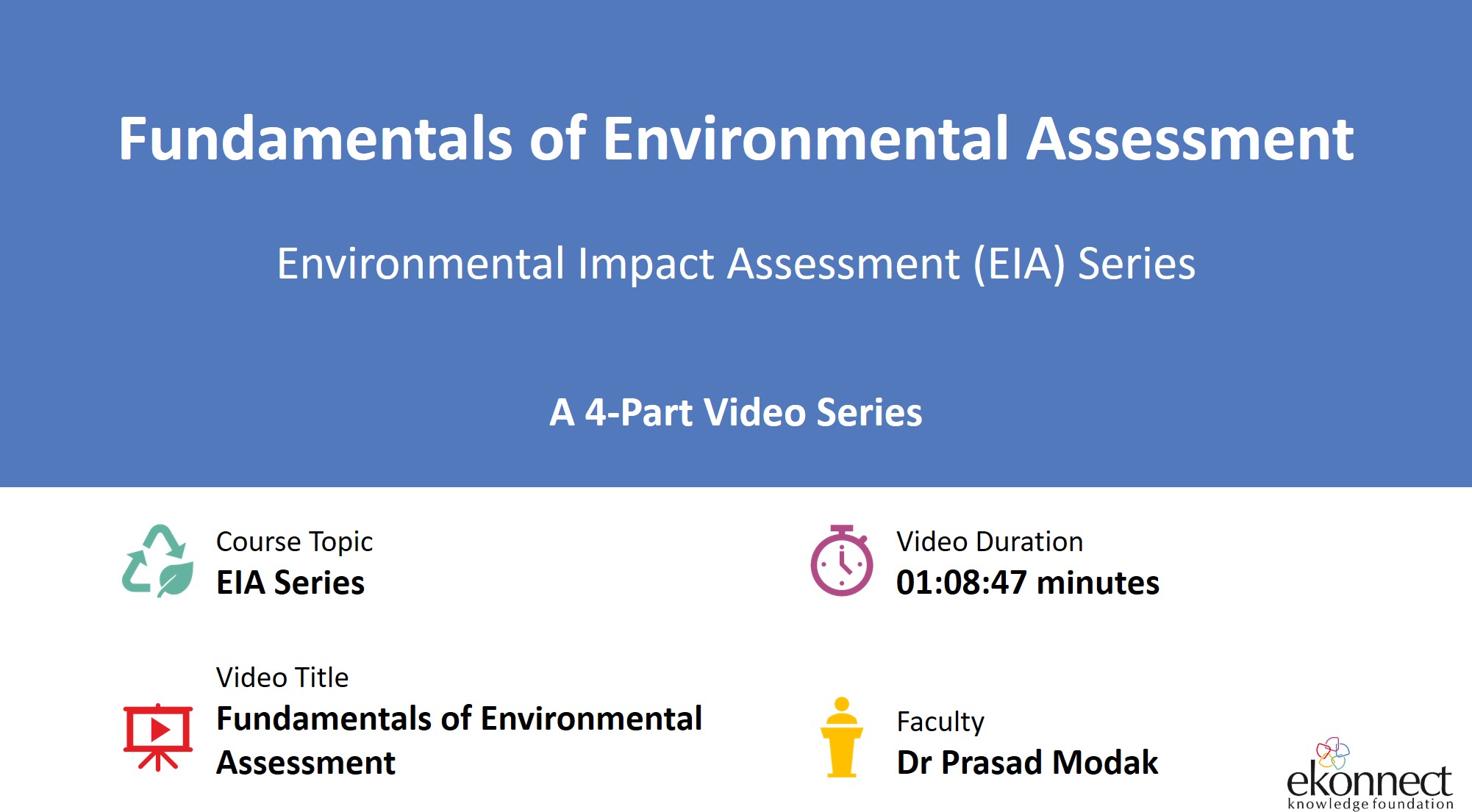 Fundamentals of Environmental Assessment